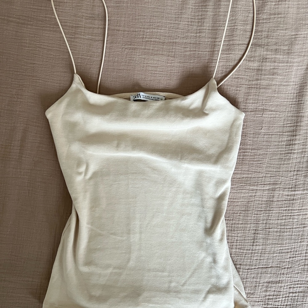 Zara Cream Camisole Top